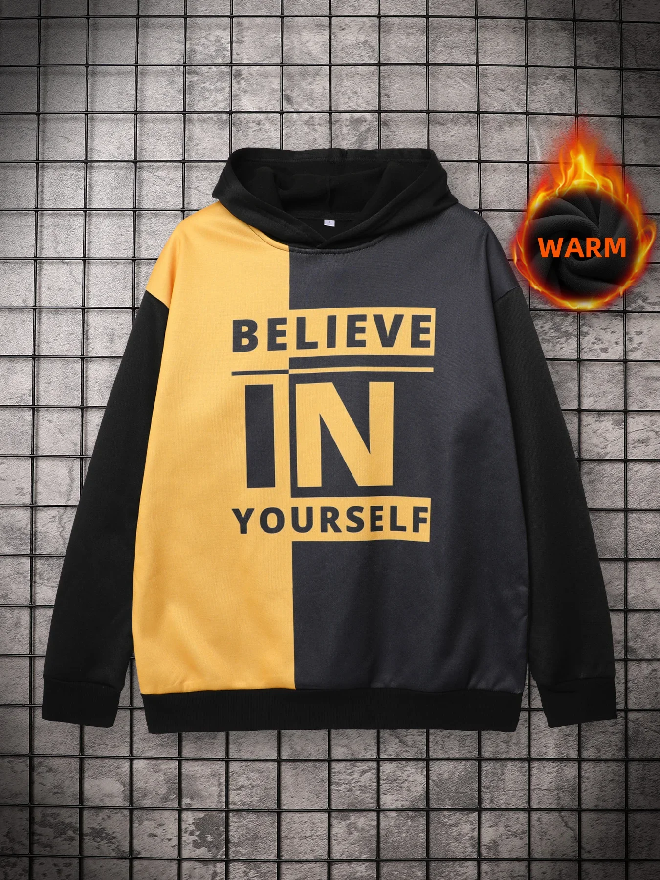 

Sycpman Fleece Hoodie for Men Couple Loose Pullover Casual Streetwear Hoodies Adult Gift Sweatshirts Clothing Anime Clothes