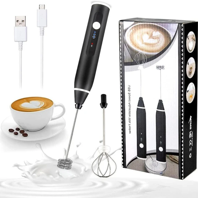 Coffee Frother Electric Whisk USB Rechargeable Foam Maker Bubbler Egg  Beater - AliExpress