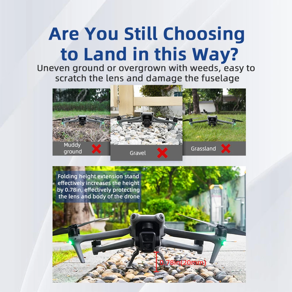 Foldable Landing Gear Extension Leg for Drone Accessories