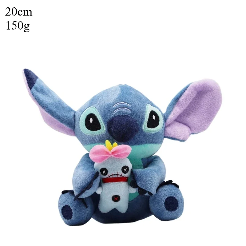 Lilo & Stitch Plush Toy Disney Doll Cartoon Animals Stitch Angel Pandent Keychain Kids Gift plush toy