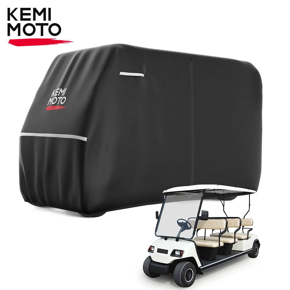 145 "X 48" X 66 "Kemimoto 600D Impermeabile Golf Cart Rain Cover Heavy Duty Universale Compatibile Con Ezgo Club Car 6/4 + 2 Passeggeri