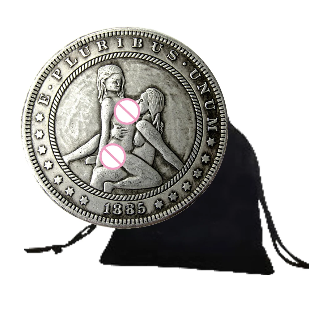 AngelKissGirlUSArtCoinHoboNickelCoinLuckyCoinFunCoupleCoin