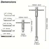 Adjustable T-Handle Ratchet Tap Reamer Hand Manual Holder Wrench M3 M4 M5 M6 M8 Metric Machine Screw Thread Plug T-shaped Tool 2