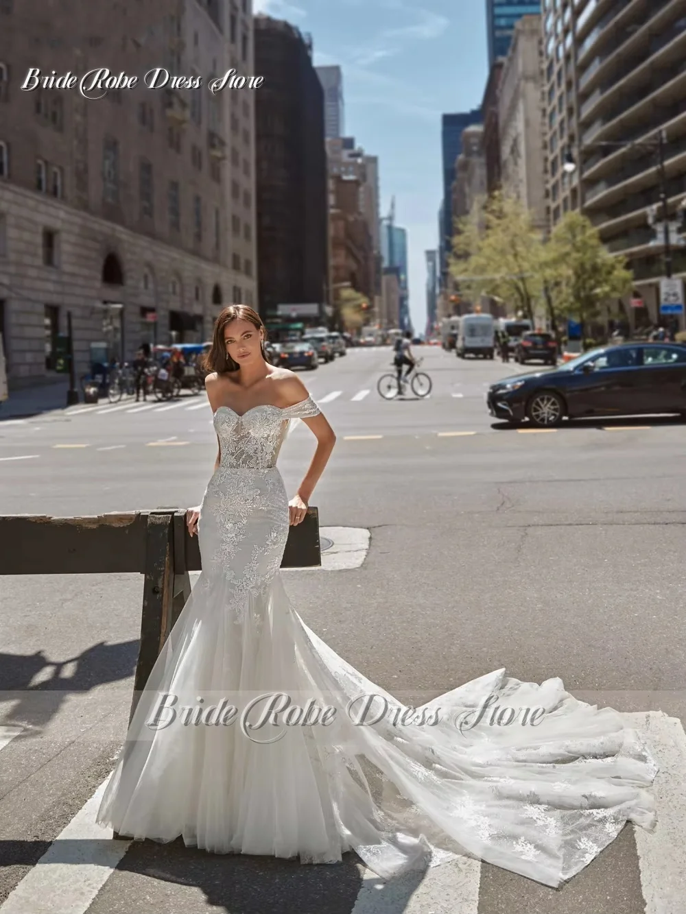 豪華ビーズ&刺繍 ウェディングドレス マーメイド ハートカット 新衣装