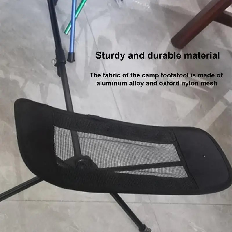 Camping Foot Rest Retractable Chair Footstool Camping Footrest With Retractable Legs For Picnic Hiking Beach Outdoors