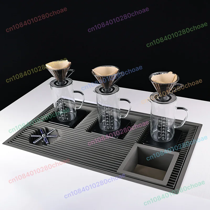 Stainless Steel Hand Flushing Table Embedded in Filter Sink Coffee Utensils Tea