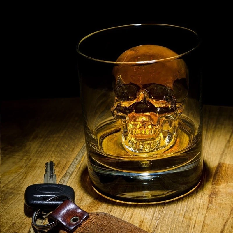 Silicone Cube Ice Ball Mold 3D Skull Shape Whiskey Wine Cocktail Marker Tray Mould Chocolate DIY Kitchen Accessories Slushie Cup silicone ice cube maker