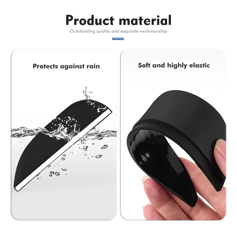 Car Sun Visor Rearview Mirror Rain Eyebrow Shield Sticker 2pcs For Suzuki Jimny jb23 jb64 jb43 jb74 jb53 jb32