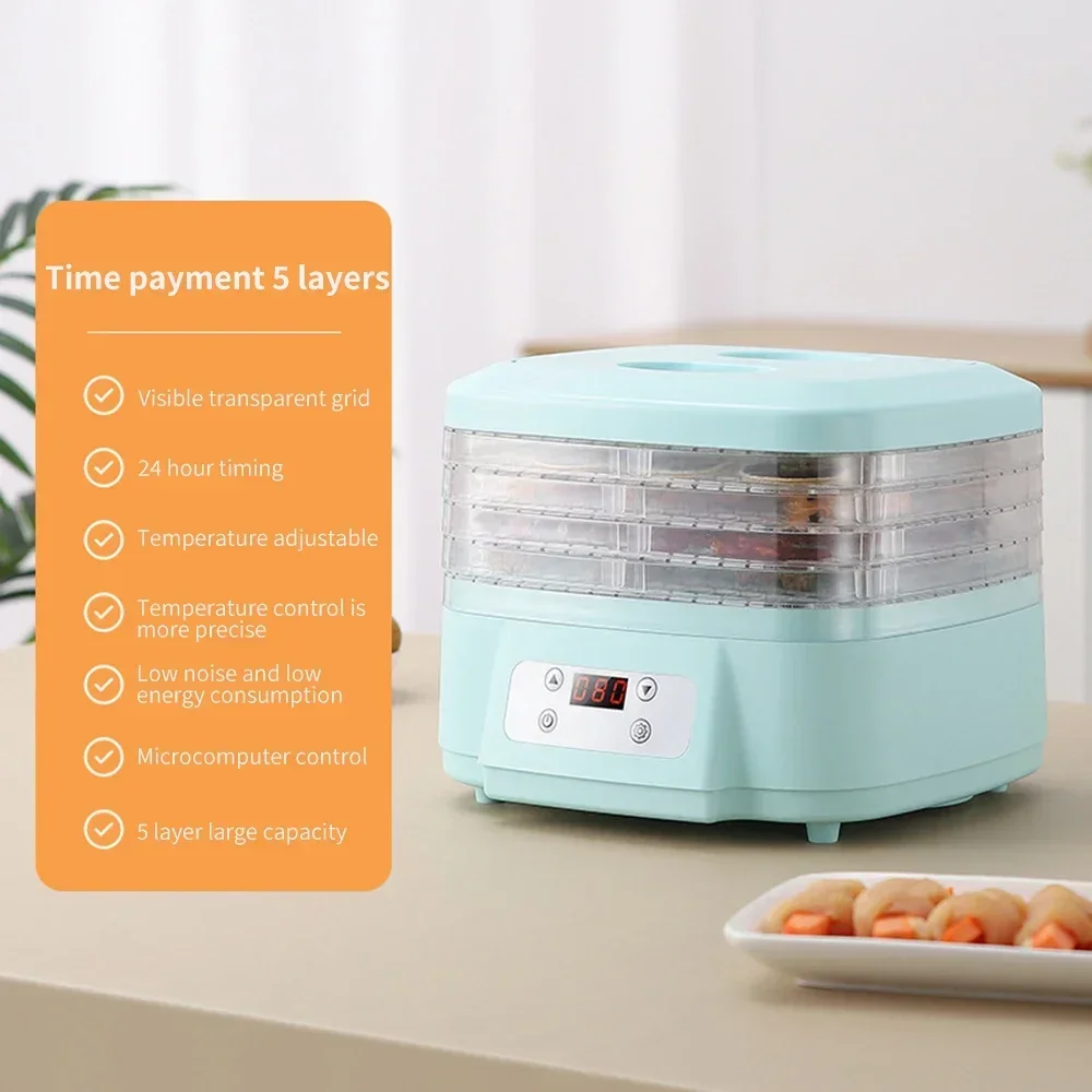 Intelligent Multifunctional Large Capacity Dryer 220V Household Food Drying Machine With Display Screen Compact And Portable fruit dryer