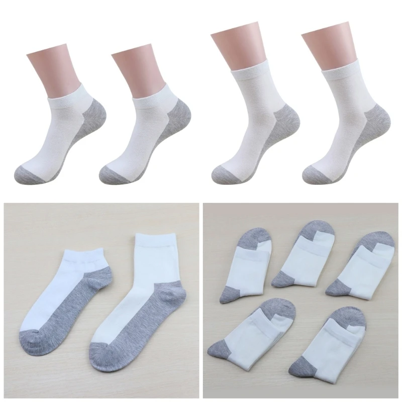 

Mens Sport Athletic Cotton Short Ankle Socks Moisture Wicking Middle Tube Socks