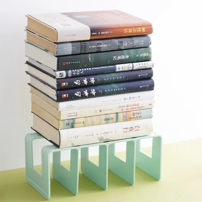 Book stand desktop book organizer divider transparent acrylic book file clip