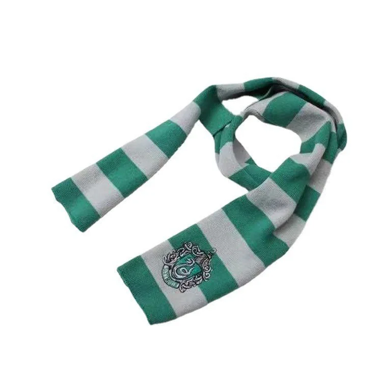 10 PCS / Harris Scarf Hogwarts Slytherin Emblem Gryffindor Hermione Scarf Gift Role playing accessories for the same movie