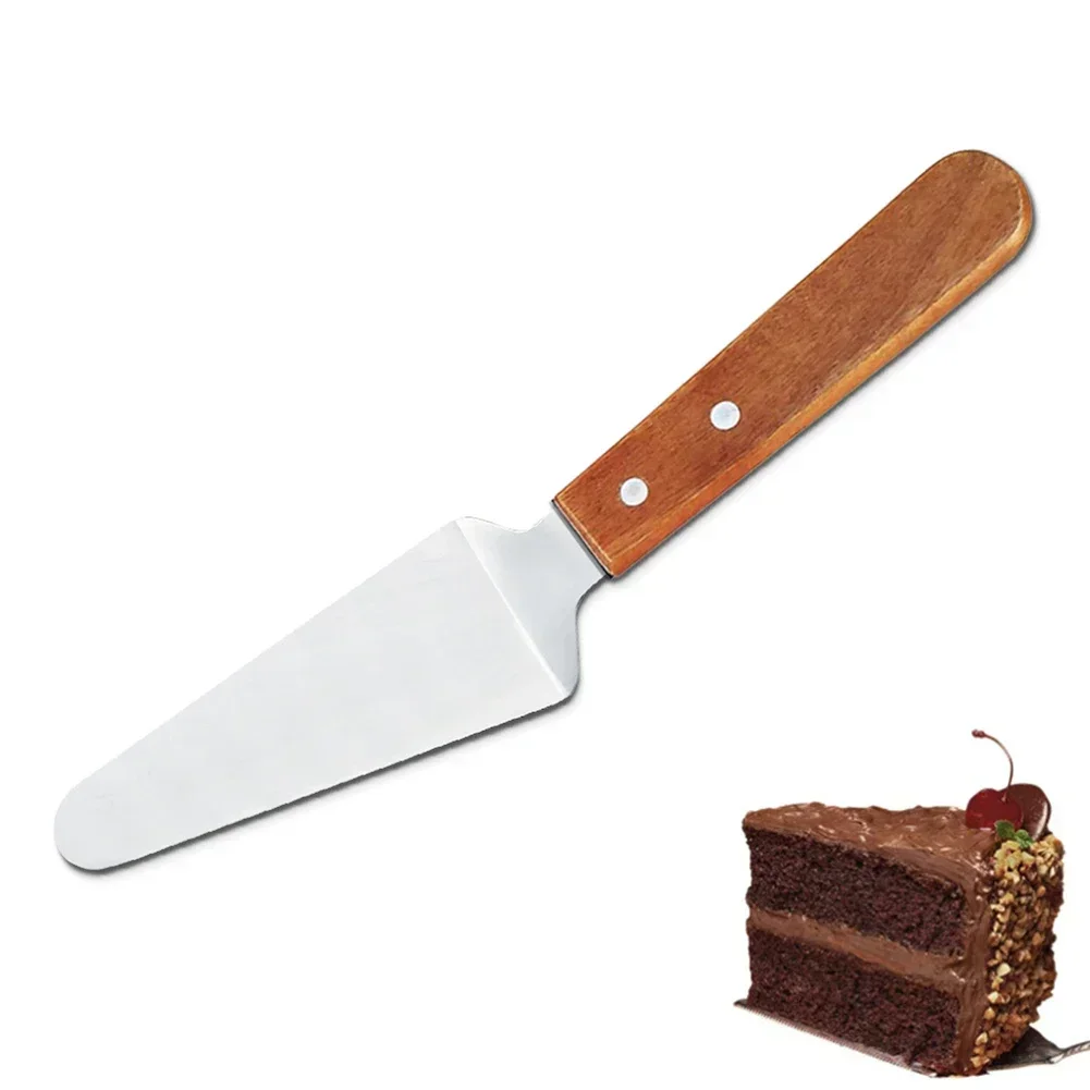 Wooden Handle Pizza Shovel Triangle Shovel Cake Cheese Baking CookingTool Household Manual Power Tool Accessories