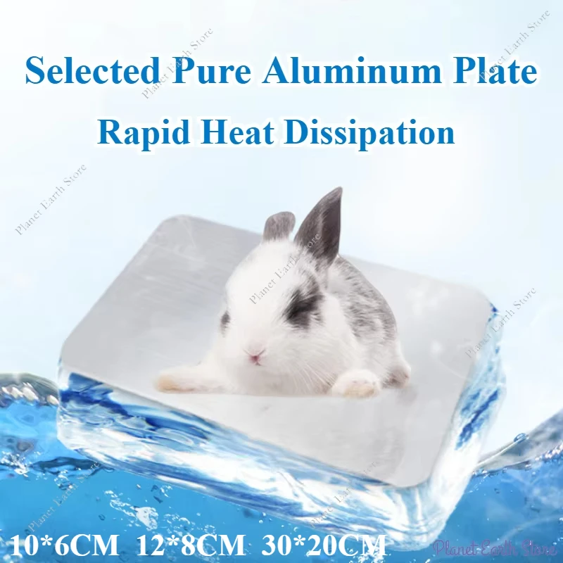 Small Pet Summer Creative Cooling Aluminum Plate Mat Rabbit Cooling Plate Hamster Totoro Rabbit Ice Pads Summer Supplies