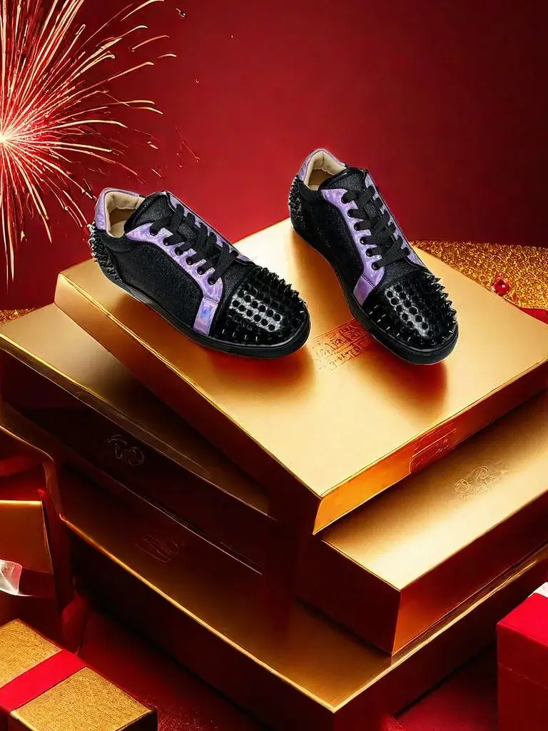 

Loafers Round Toe Mocasines Splicing Sneakers Women Genuine Leather Zapatillas Lace-up Zapatillas Mujer Bling Tenis Luxury