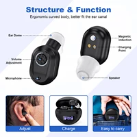 Invisible Hearing Aids Mini Aids for Elderly Adjustable Volume Deaf  Mini Sound Amplifier 1