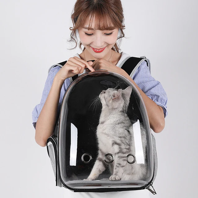 Cat bags portable and transparent space capsules breathable Pet Travel Carrying Backpack puppies to walk outdoors Backpack 5