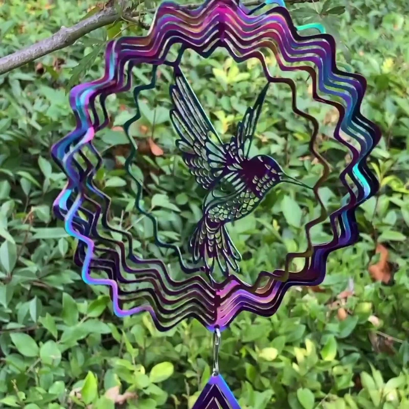 3D Bird Wind Spinner Hanging-Ornament for Indoor Outdoor Garden Yard Decoration Thanksgiving Birthday Party Favor 87HA 4