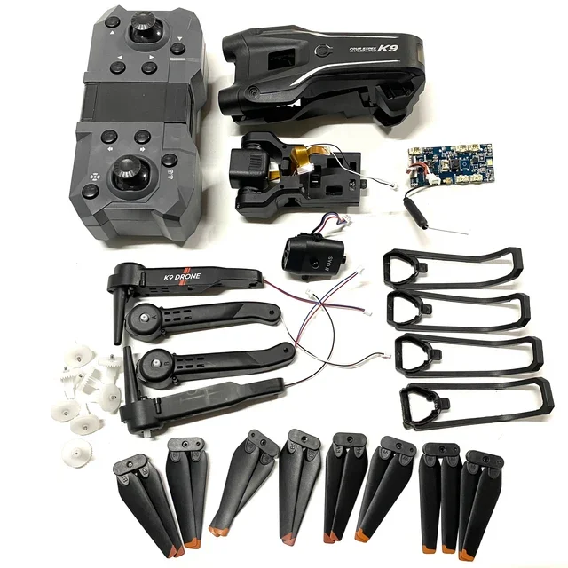 

K9 Quadcopter Parts Blades Motor Arm Obstacle Avoidance Controller Body Camera Accessory Kit for K9Pro 4K Optical Flow RC Drone