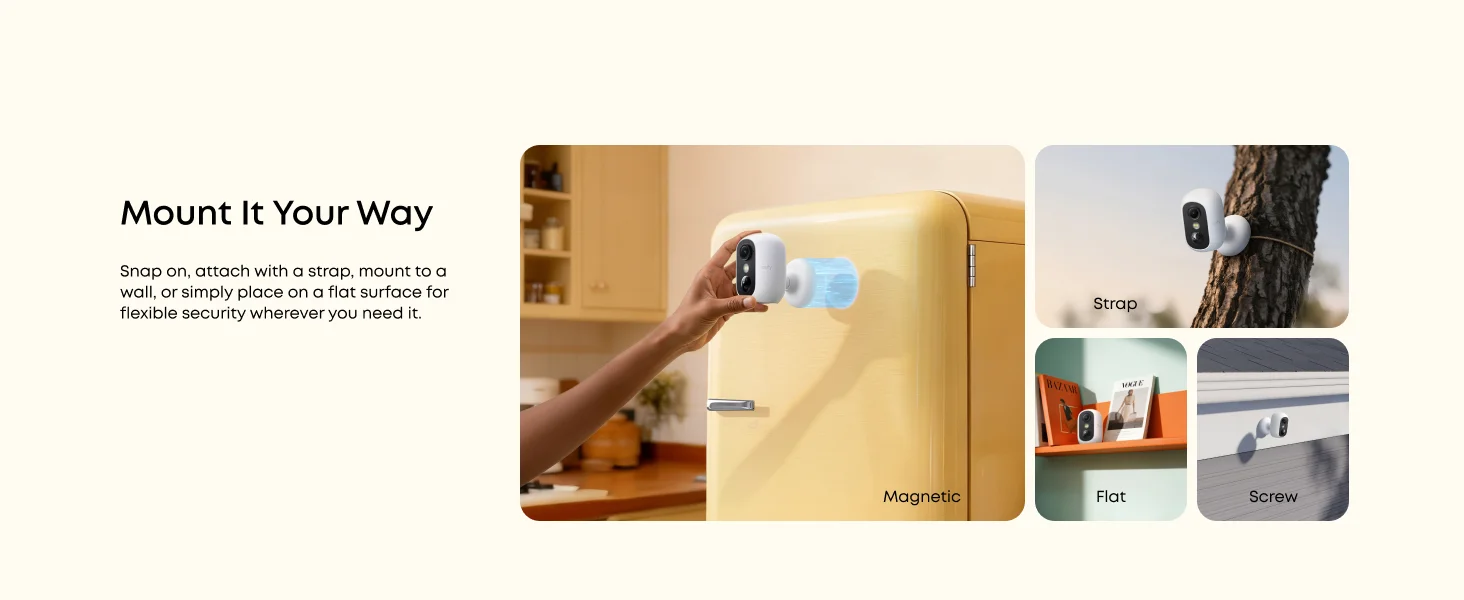 מצלמת אבטחה אלחוטית eufy Security eufyCam C35