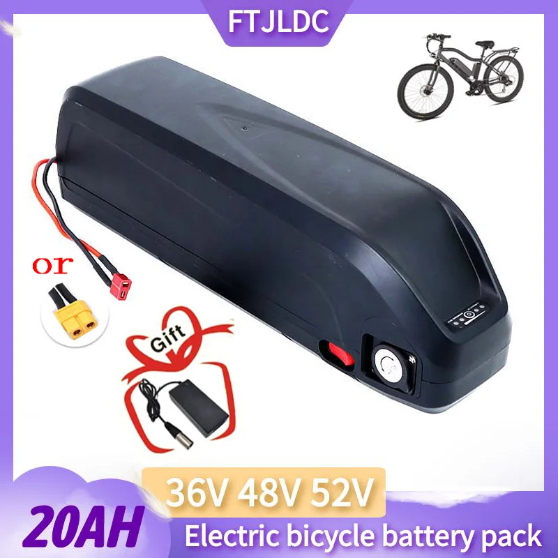 

36v 48v 52v 20ah hailong electric bike scooter battery 18650 battery BMS 350W~1000W Free Shipping and Duty Free gift chargers