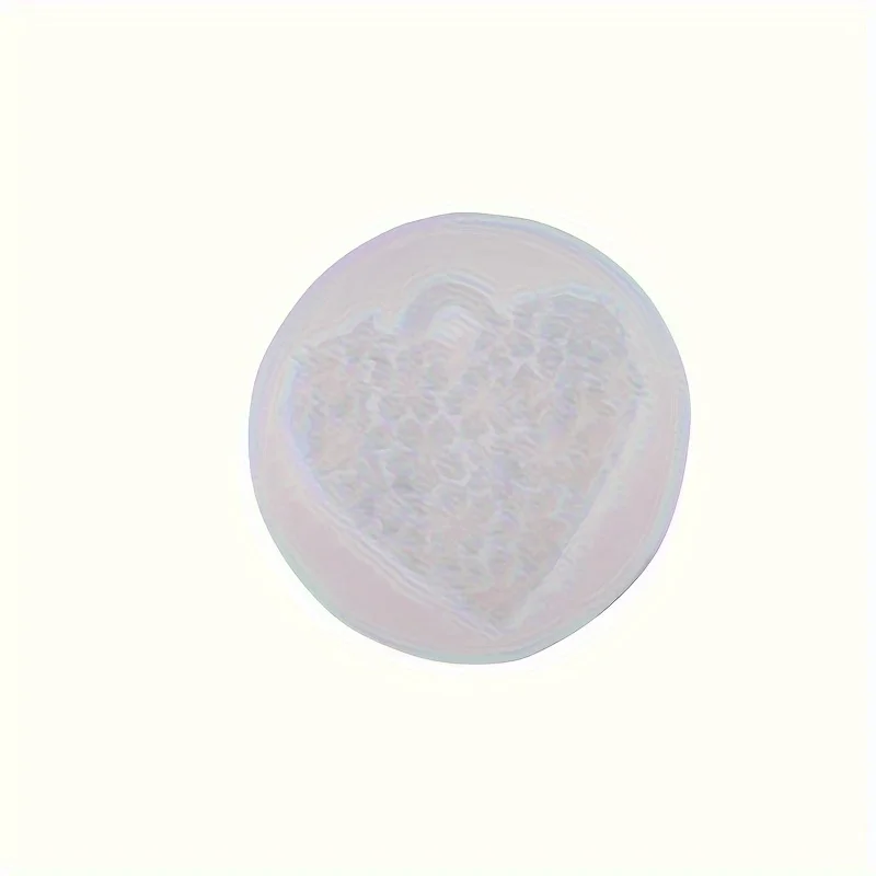 Heart Shaped Cherry Blossom Floral Tag Silicone Mold for Aromatherapy Plaster Car Pendant Closet Freshener Candle Wax Casting