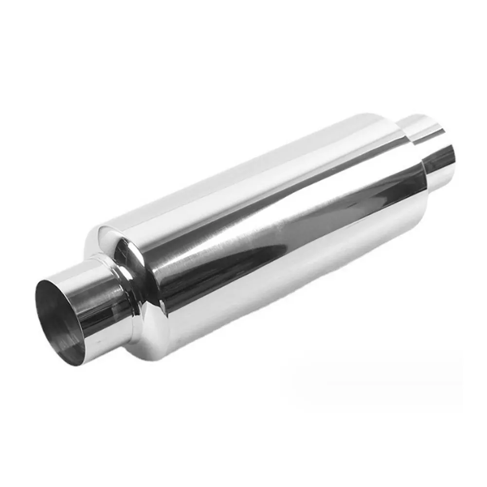

2.5-inch Universal Resonator Muffler Straight Through Design Stainless Steel Exhaust Pipe Muffler Modified Vehicle Accessories
