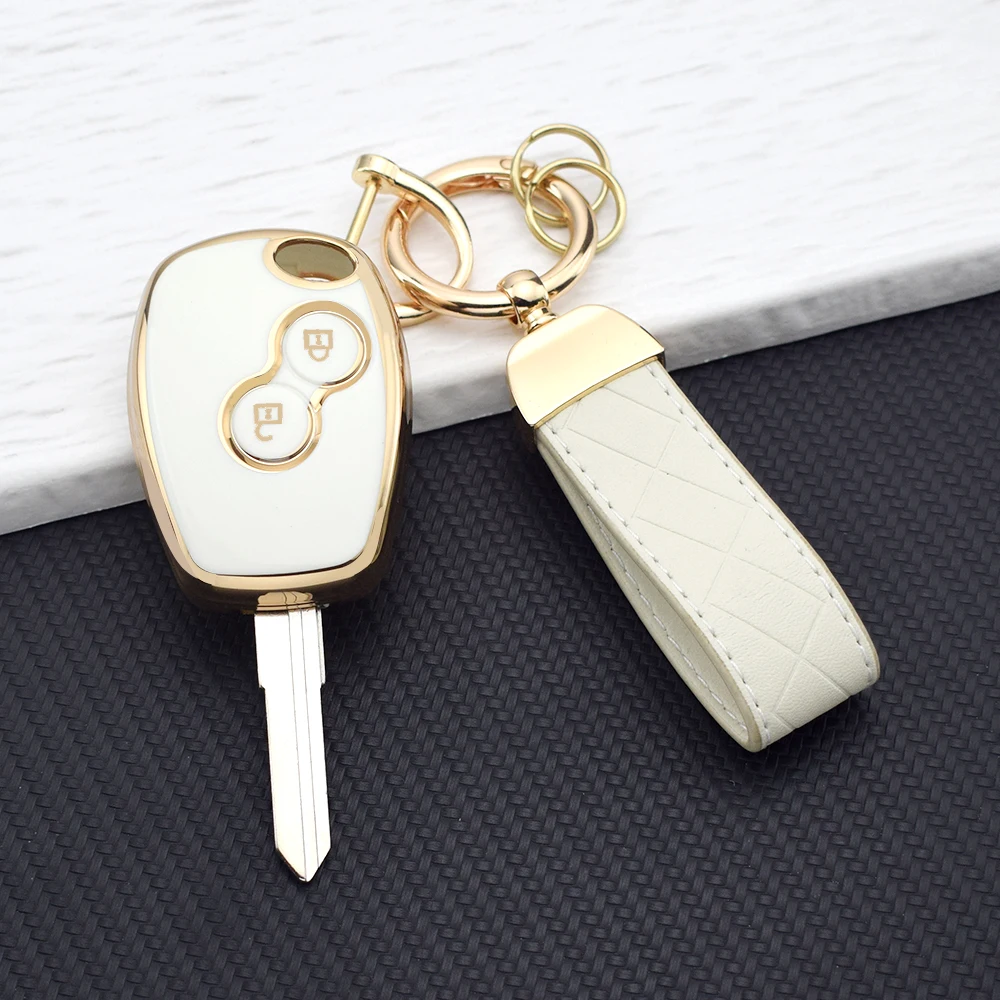 Durable Protective Car Key Cover with 2-Button Design