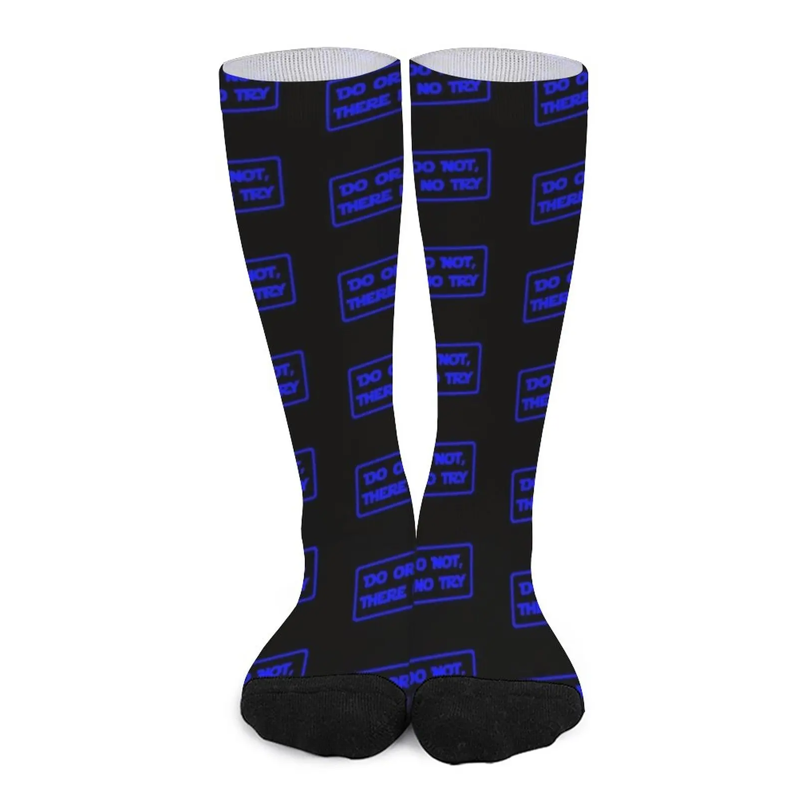 Do or do not, there is no try... (Blue) Socks mens tennis cartoon socks Men sock