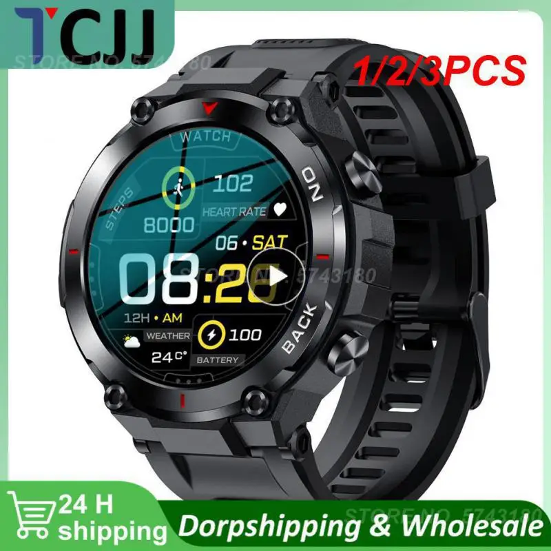 

1/2/3PCS New Military GPS Smart Watch AMOLED 360 * 360 Screen Heart Rate Waterproof Smart Watch Is Applicable For