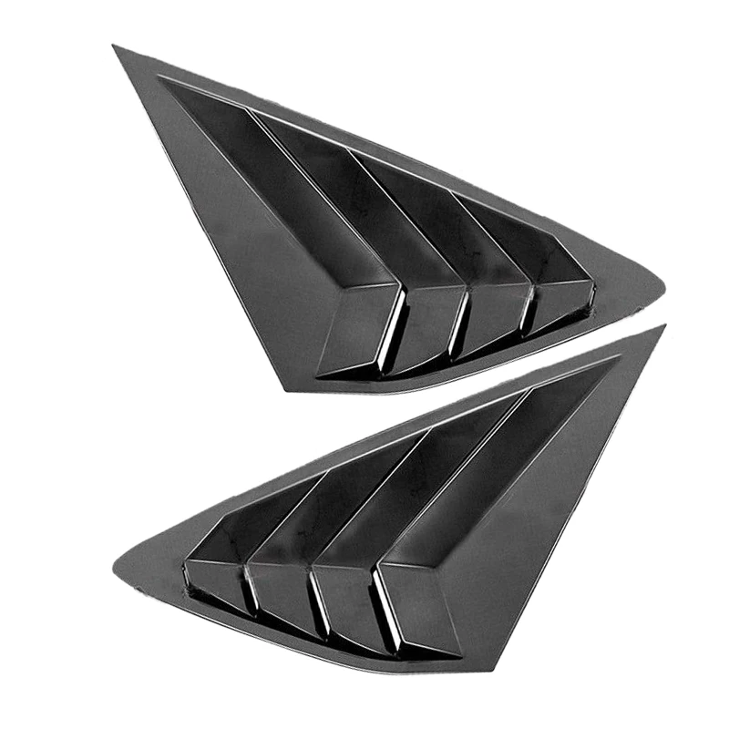 

1 Pair Rear Quarter Window Louver Shutter Cover Trim Fit for Honda Accord 2023 2024 Matte Black