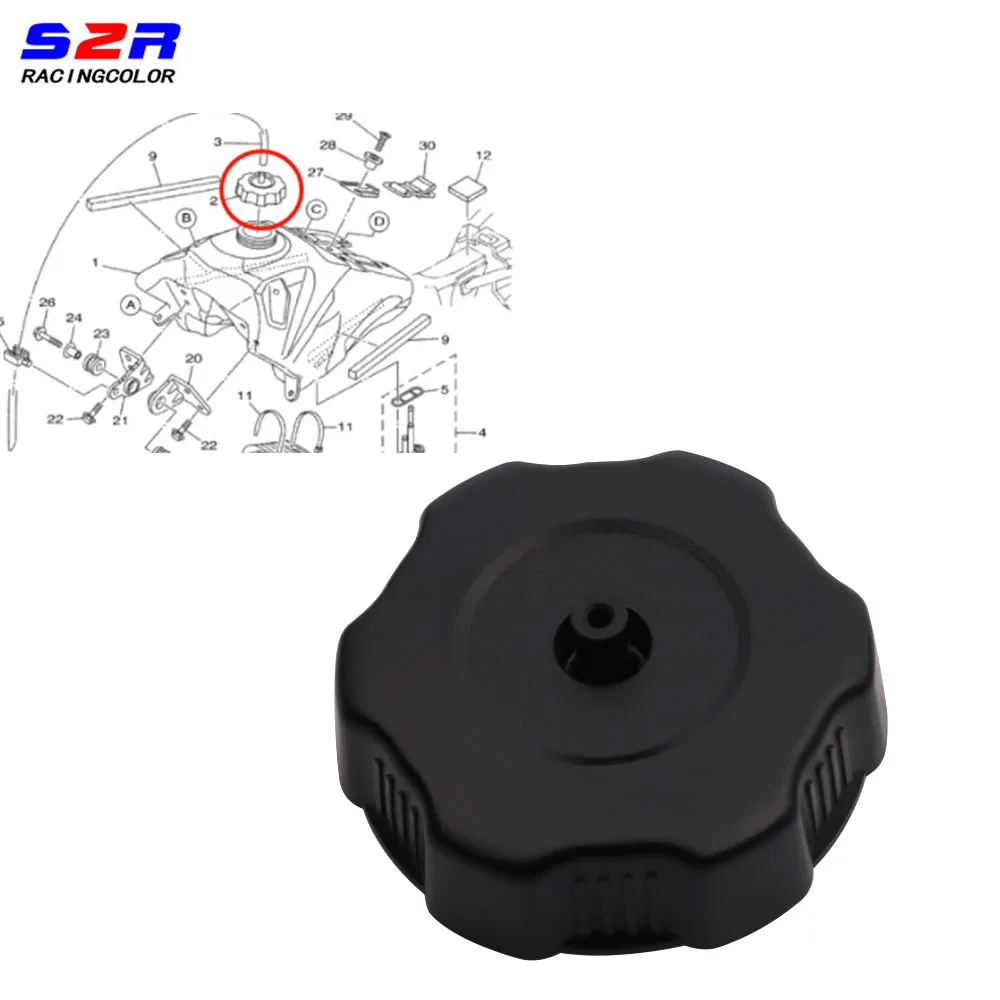 

For YAMAHA CHAMP YFM100T 1987 YFM100U 1988 YFM100W 1989 YFM100A 1990 YFM100B 1991 Motorcycle Fuel Gas Tank Gasoline Cap Cover