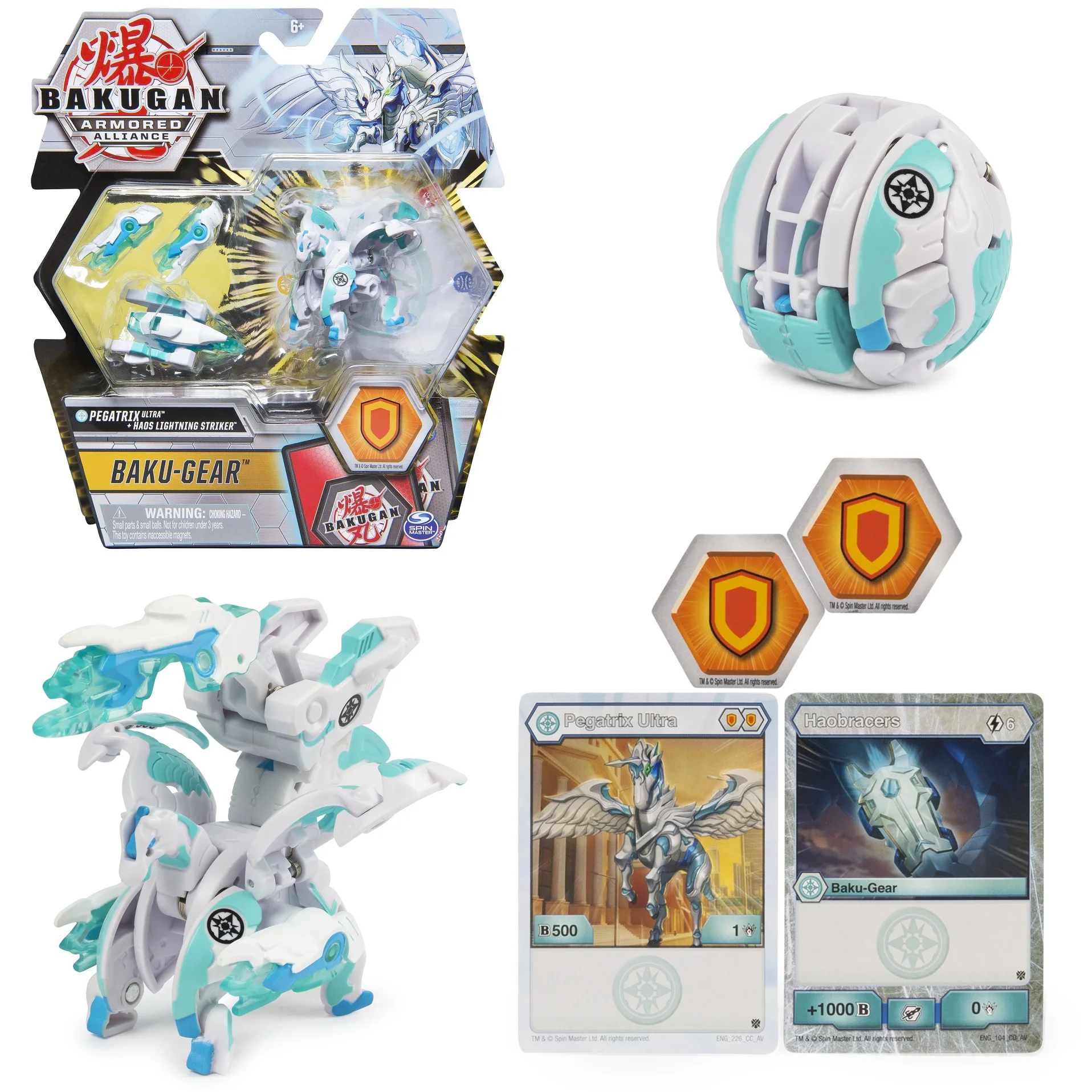 Bakugan Cycloid Aurelus Gold Armored Alliance B800 Battle Brawlers