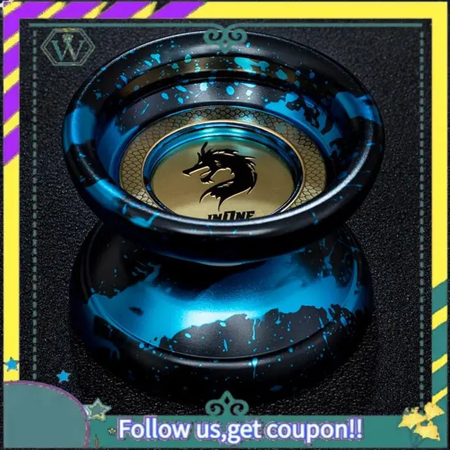 (New) Professional Butterfly Yoyo Alloy Responsive Yoyo 10 Ball Bearing Yoyo For Advanced Player With 10 Strings 5