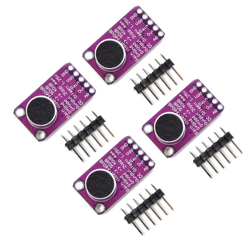 

RISE-MAX9814 - Electret микрофонный усилитель, 2 единицы, автоматическое управление усилением для Arduino