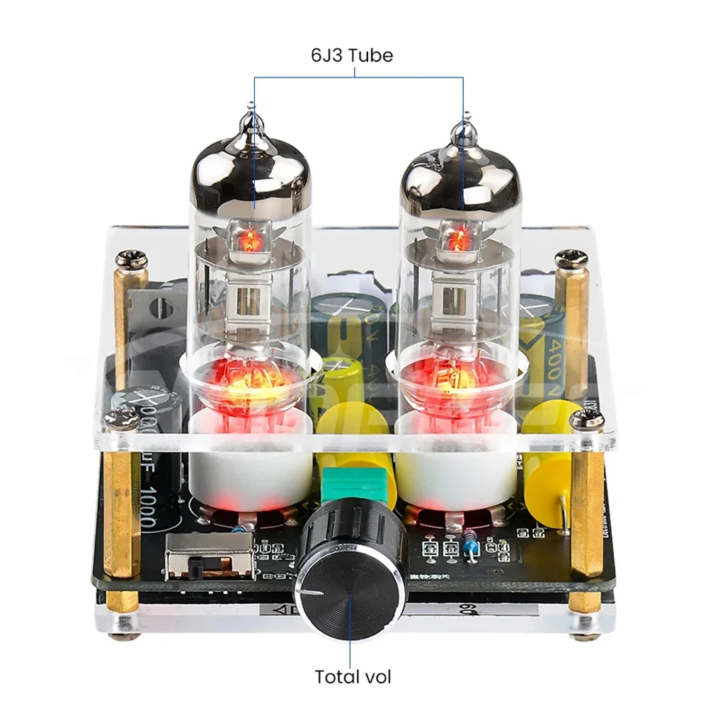 Audio Amplifier 6j3 Vacuum Tube Pre-Amplifiers HiFi Tube Preamp Bile Buffer Spea
