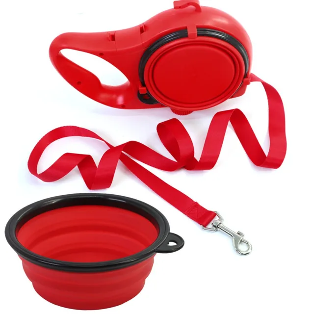 3-in-1 Dog Leash with Bowl 5