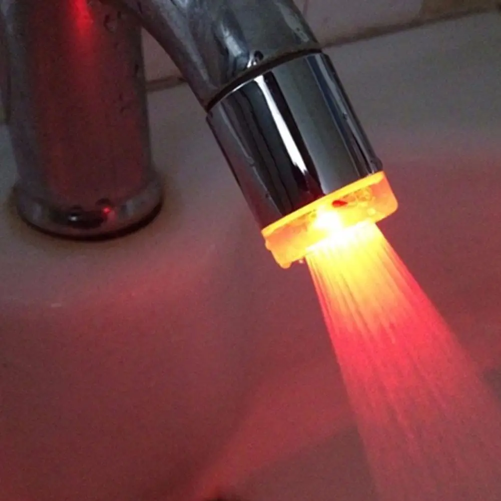 เรืองแสงสีสัน LED 720องศาการหมุน Universal Splash-Proof Swivel Water Saving ก๊อกน้ำประหยัดน้ำกรองโฟม Aerators 1