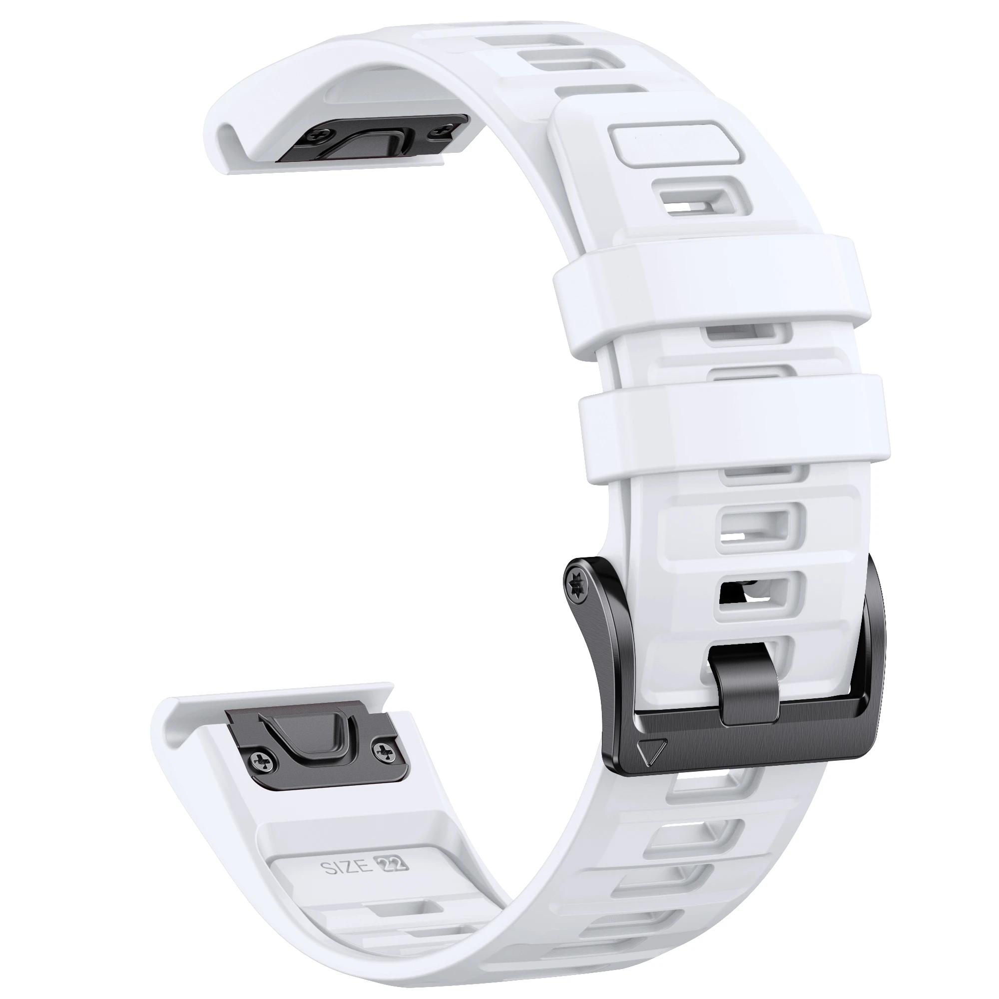 Colorful Soft Silicone Quick Fit Strap Wristband - 22-26mm Ajustable Band