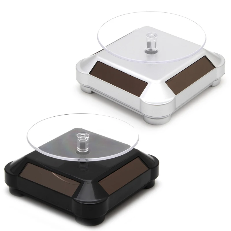 360 Degree Rotating Display Turntable - Dual Solar or Battery Power