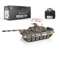 1/16 HENG LONG 7.0 Customized Russia T90 RC Tank 3938 360° Turret Metal Wheels Gearbox Bearing Tracks BB Shooting Toys TH17869 2