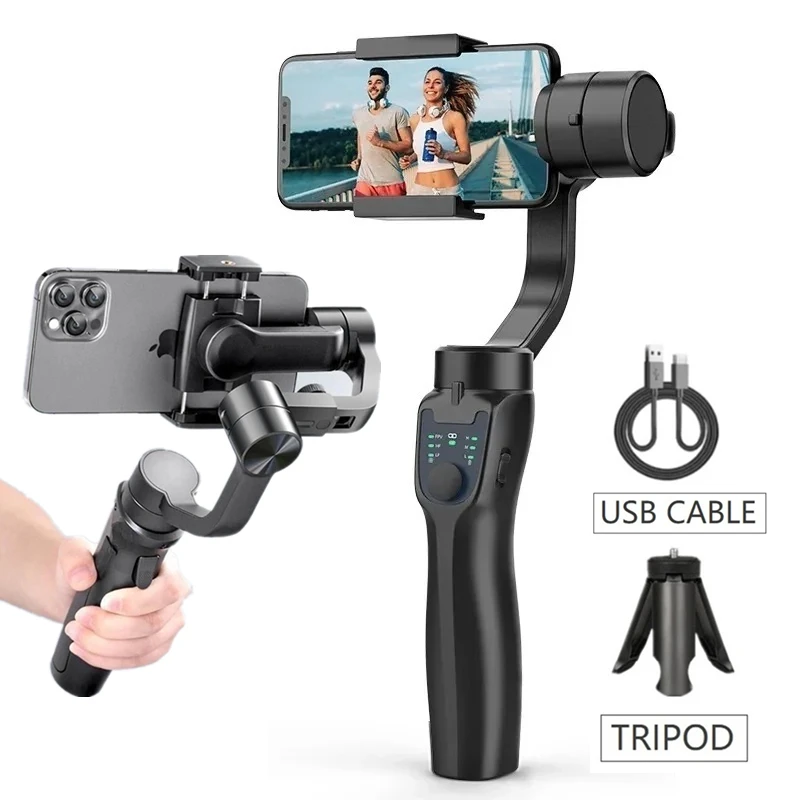 

3 Axis Gimbal Handheld Stabilizer for Mobile Phone Selfie Stick Smartphone Holder Stand Tripod for Anti Shake Video & Shooting