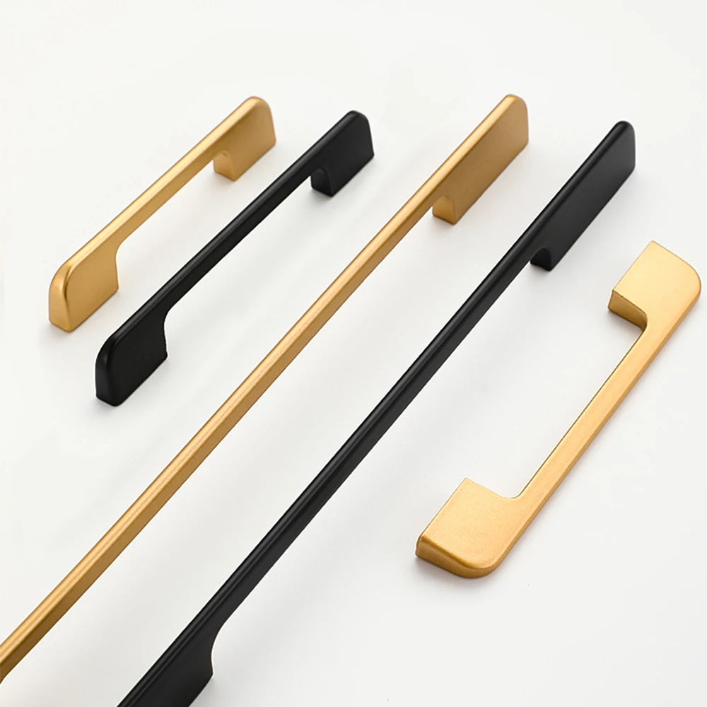 Furniture Handles Solid Aluminum Kitchen Cabinets Pulls Handles for Cabinets and Drawers kitchen door handles