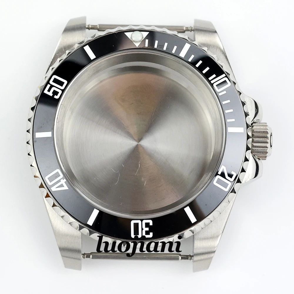 Diver 40mm Men's watch case sapphire glass 316L stainless steel Fit NH35 NH36 movement 28.5mm dial submariner gmt yacht-master