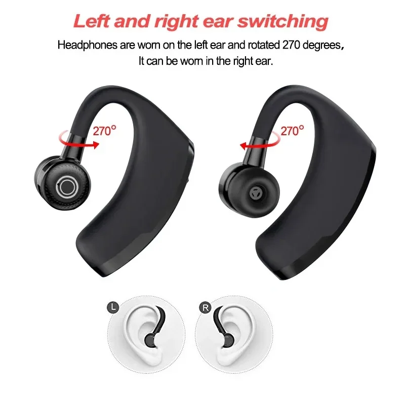 V9 Single Earphones Long Standby Business Headphones Waterproof Mono Headset Outdoor HD Call Bluetooth Wireless Earbuds With Mic 5