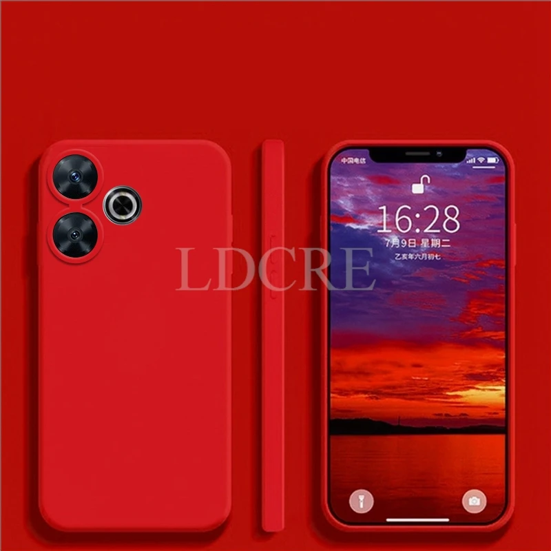 Liquid Silicone TPU Soft Rubber Protective Phone Case - Plain Coque Cover
