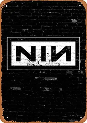 

Brand Music Nine inch Nails Plaque Poster Metal Tin Sign 8" x 12" Vintage Retro Wall Decor
