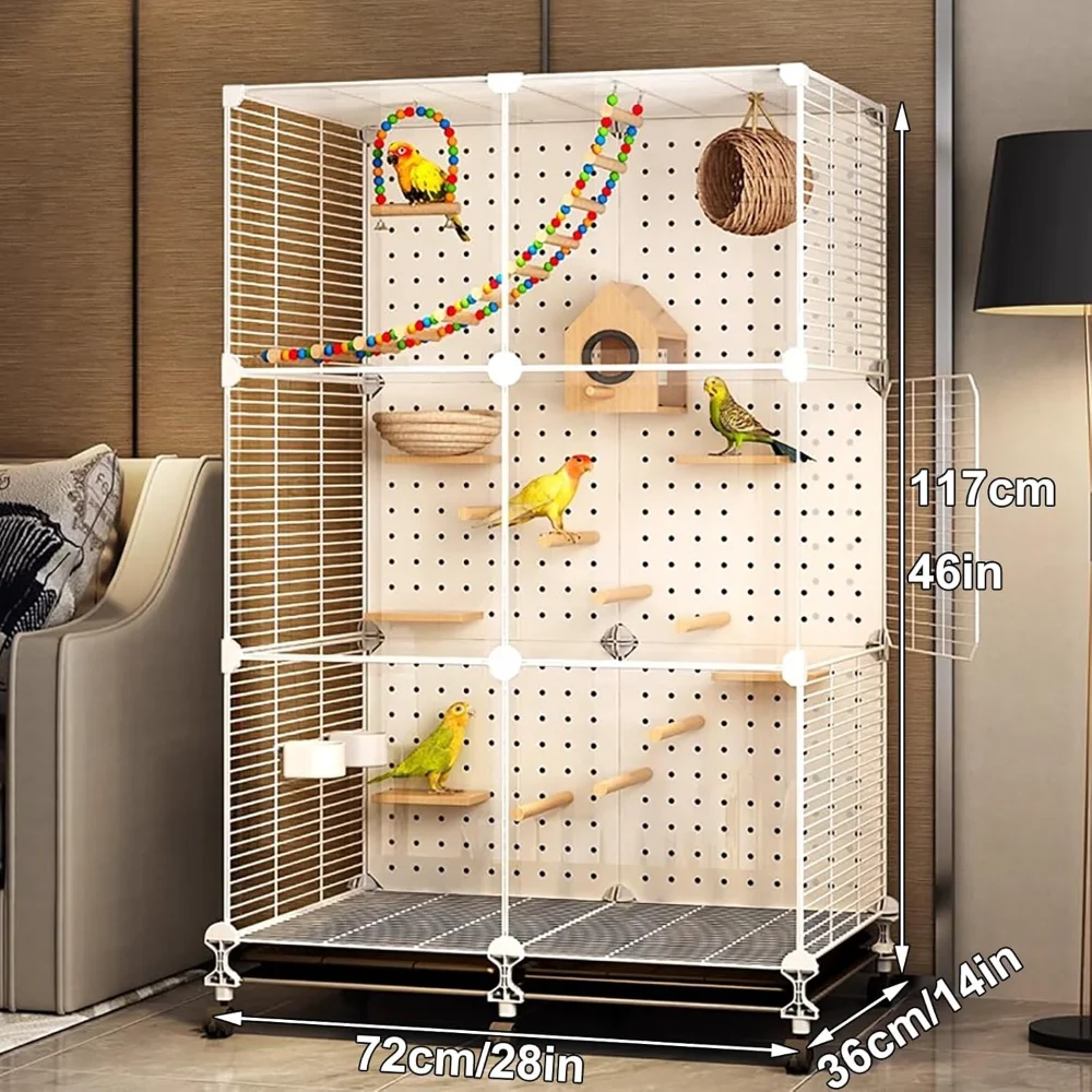 Large Parrot & Bird Cage 2