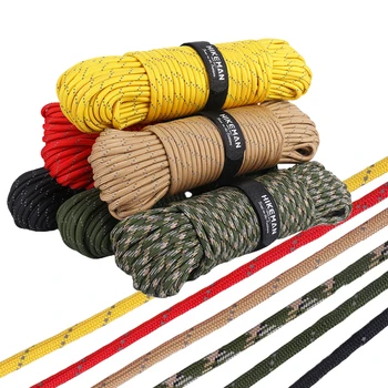 Military Paracord 15M 9 Strand 4mm Parachute Cord Camping Accessories Outdoor Survival Equipment DIY Bracelet Tent Rope 3