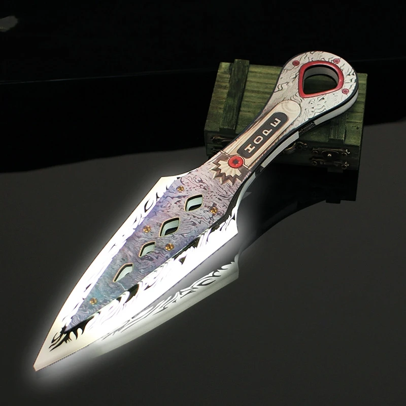 

Светящиеся фигурки аниме Apex Legends Wraith Kunai, 30 см, модель оружия акрилового цвета, светящиеся фигурки для косплея, коллекционная игрушка для мальчика
